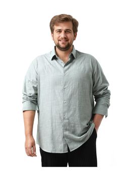 Rare Rabbit - Mens Sluz Big Sage Cotton Fabrics Checks Shirt