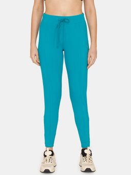 Zivame - Zelocity Mid Rise Leggings - Blue Grass