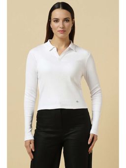 Allen Solly - Women White Textured Casual Top