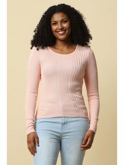 Allen Solly - Women Pink Textured Casual Top