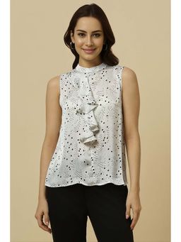 Allen Solly - Women White Print Formal Top