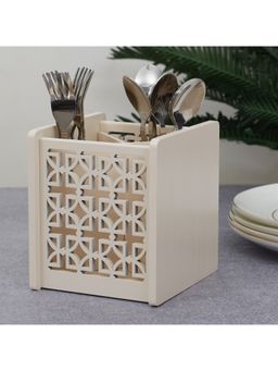 HomeTown - Laser Engineered Wood Cutlery Holder in Multi-Color