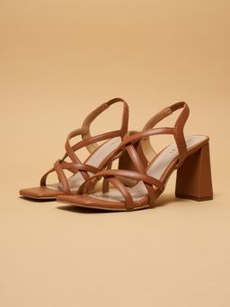 ERIDANI - Tan Dyana Strappy Heels