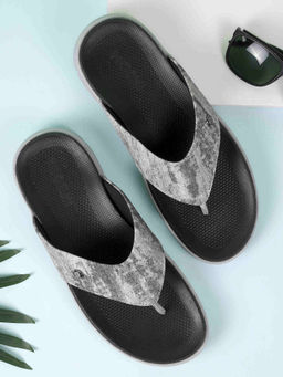 Mochi - Men Black Casual Open Slipper Sandals