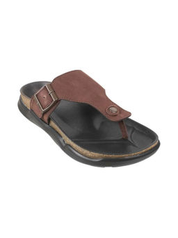 Metro - Men Brown Casual Open Slipper Sandals