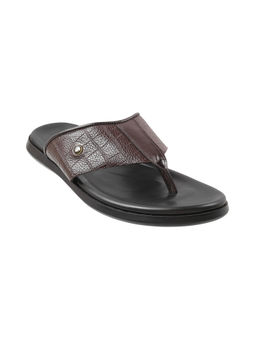 Metro - Men Brown Casual Open Slipper Sandals
