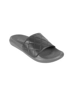 Mochi - Men Grey Casual Open Slipper Sliders