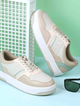 Mochi - Women Beige Casual Sneakers