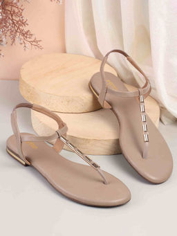 Metro - Women Casual Beige Sandals
