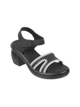 Mochi - Women Casual Black Sandal Heels