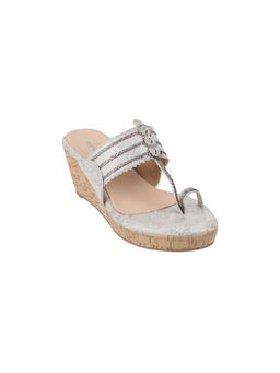 Mochi - Women Grey Wedding Sandal Heels