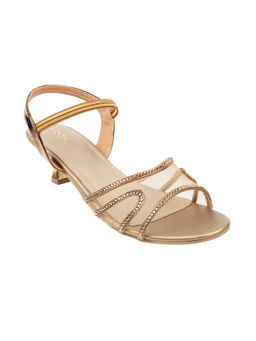 Mochi - Women Wedding Wedding Gold Sandal Heels