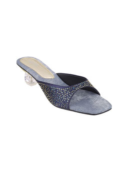 Metro - Women Navy Blue Party Sandal Heels