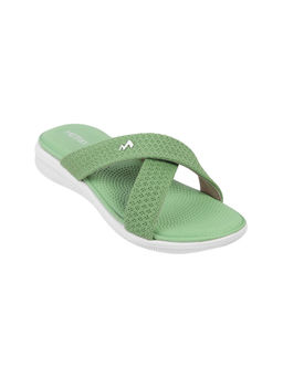 Metro - Women Green Casual Open Sandals