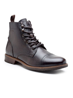 Red Tape - Solid Brown Ankle Length Casual Boots