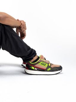 Bacca Bucci - Men'S Torque Rugged Edge Neon Blaze Sneakers