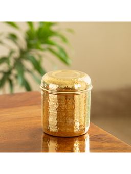 ExclusiveLane - Roundabout Keepsake Multi-Utility Storage Brass Jar & Container