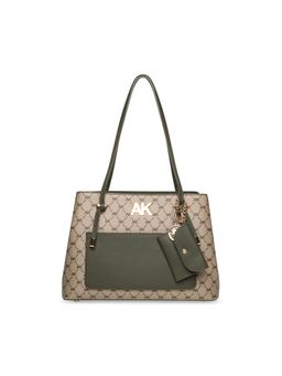 Anne Klein - Cream and Olive Colored Satchel