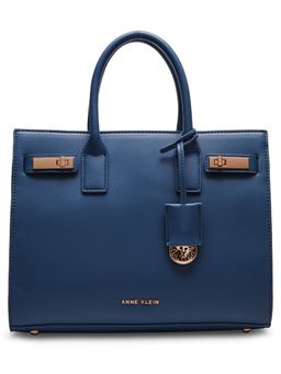 Anne Klein - Satchel W/Detach. Strap and Double Turn Lock Detail