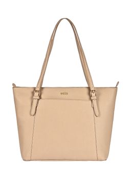 Eske - Amalia Beige Solid Vegan Leather Tote