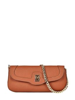 Eske - Rachel Tan Solid Vegan Leather Shoulder Bag