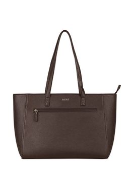 Eske - Diane Brown Solid Vegan Leather Tote