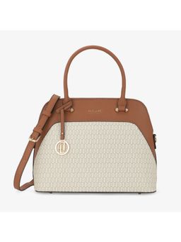 Lavie Luxe - Women's Monogram Valle24 Satchel (Off White) (M)