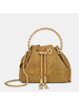 Lavie Luxe - Shimmery round Women's potli (Gold) (L)