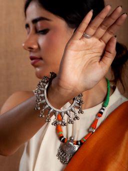 Neeta Boochra - 925 Sterling Silver Bangle With Ghungru