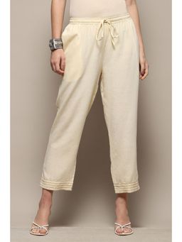 Biba - Cream Rayon Pants