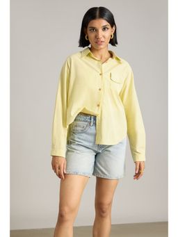 FREAKINS - Womens Yellow Collar Shirt