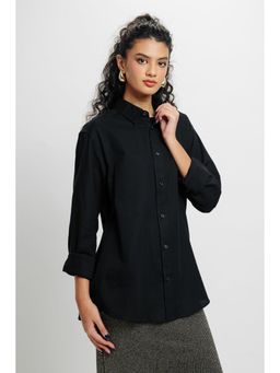 FREAKINS - Womens Black Collar Shirt