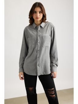 FREAKINS - Faded Grey Effect Shirt