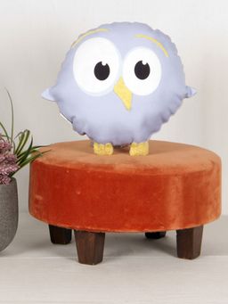 Sivya by Home - Micro Filled Bird Chirp Shaped Cushion for kids 14x12 Inch -Blue and Yellow Pack of 1