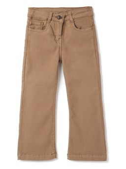 Tales & Stories - Girls Brown Straight Mid Rise Jeans