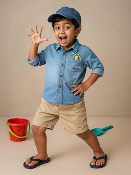 Tales & Stories - Boys Blue Cotton Denim Shirt