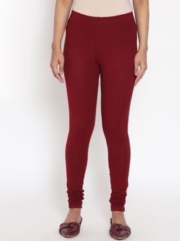 Aurelia - Maroon Skinny Fit Churidar