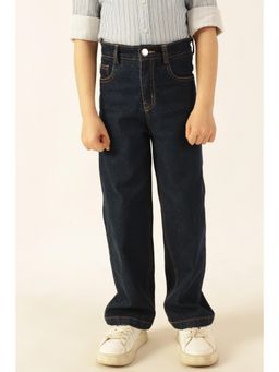 One Friday - Boys Blue Knit Denim Jeans