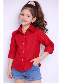 Pink Chick - Cotton Full Sleeves Solid Shirt