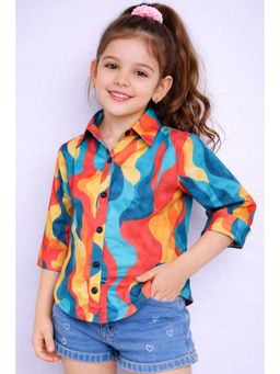 Pink Chick - Cotton Full Sleeves Printed Shirt