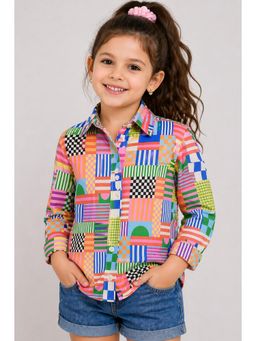 Pink Chick - Cotton Full Sleeves Printed Shirt