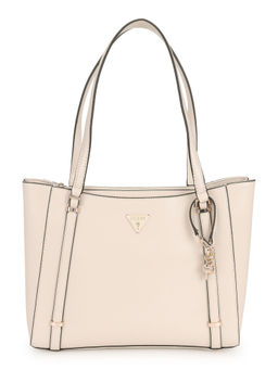 Guess - Women Beige Solid Tote Bag