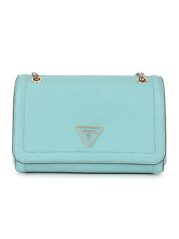 Guess - Women Teal Textured Sling Bag