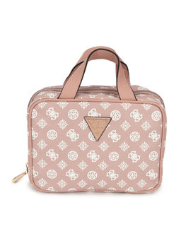 Guess - Women Pink Printed Toiletry Pouch