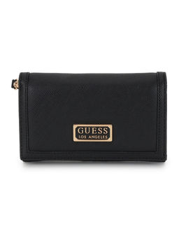 Guess - Women Black Textured Wallet
