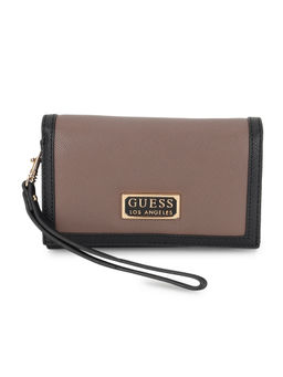 Guess - Women Taupe Textured Wallet