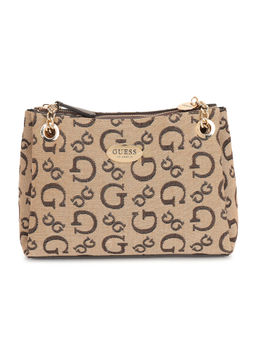 Guess - Women Brown Printed Handbag