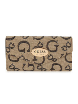 Guess - Women Brown Printed Wallet