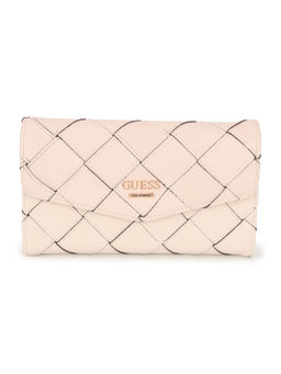 Guess - Women Pink Textured Wallet