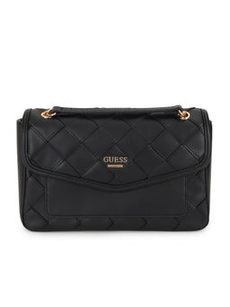 Guess - Women Black Textured Sling Bag